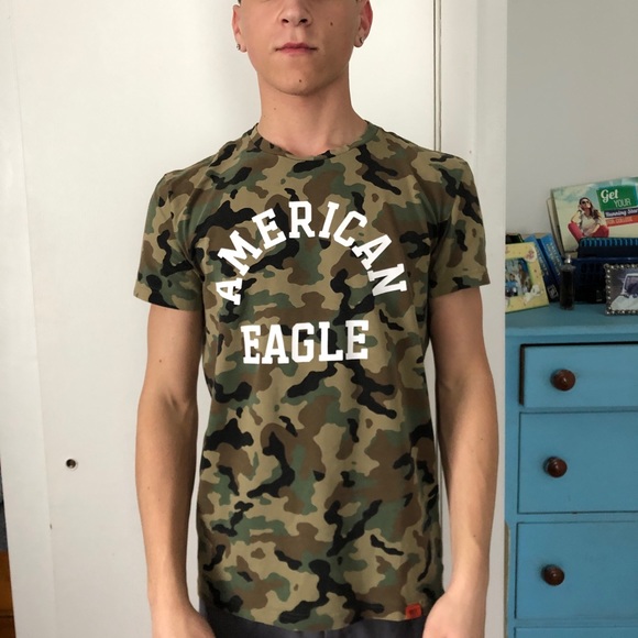american eagle camo shirt